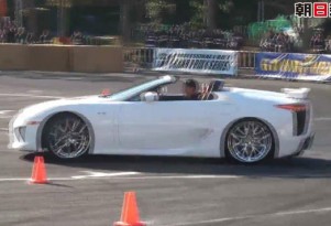 Lexus LFA Roadster at Japanese drift event