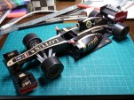 Lotus F1 papercraft racecar - courtesy Lotus F1 Team