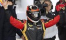 Lotus' Kimi Räikkönen after winning the 2013 Formula 1 Australian Grand Prix
