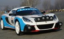 Lotus Exige R-GT rally car first shakedown