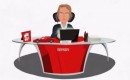 Luca di Montezemolo as a cartoon character