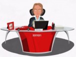 Luca di Montezemolo as a cartoon character