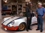 Magnus Walker explains his 1972 Porsche 911 to Jay Leno