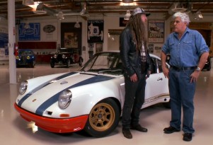 Magnus Walker explains his 1972 Porsche 911 to Jay Leno