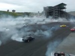 Making fresh donuts at Infineon Raceway.