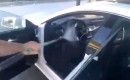 Man washes interior of 2012 Mercedes-Benz CLS