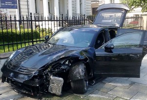 Mansory Porsche Panamera crash in Poland
