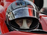 Marco Andretti concentrates on the task ahead of him Photo: Anne Proffit