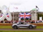 Mark Webber driving the Infiniti Emerg-E at the 2012 Goodwood Festival of Speed