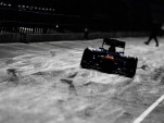 Mark Webber exits pit lane at Jerez - Red Bull Racing photo