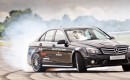 Mauro Calo sets world record drift in Mercedes-Benz