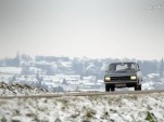 Max Plantinger behind the wheel of his Audi 80 Variant