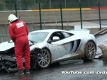 McLaren MP4-12C crashes at Spa Francorchamps