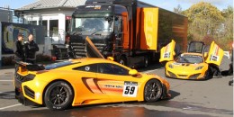 McLaren MP4-12C GT3 race car at the Nurburgring