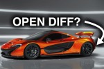 McLaren P1 has an open differential