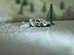 Mental Block hoons a very small Ford Fiesta in Snowkhana