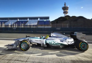 Mercedes AMG's 2013 Formula One race car, the W04