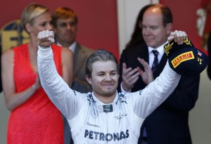 Mercedes AMG’s Nico Rosberg after winning the 2013 Formula One Monaco Grand Prix