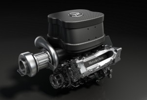 Mercedes AMG’s turbocharged V-6 for the 2014 Formula One season