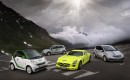 Mercedes-Benz and smart at the Silvretta E-Car Rallye 2012