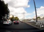 Mercedes-Benz CL Class involved in crash with three other cars