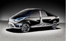 Mercedes-Benz Reporter plug-in hybrid pickup truck concept, from MBtech
