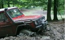 Mercedes G-wagen stuck in mud