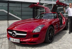 Michael Schumacher and the Mercedes-Benz SLS AMG