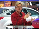 Michigan Governor Jennifer Granholm, at Ford plant announcement