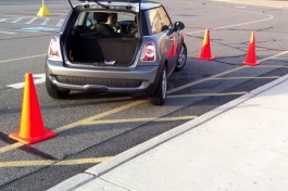 Taking a Driving Test in a 2009 MIni E