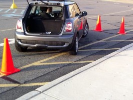 Taking a Driving Test in a 2009 MIni E