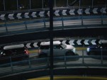 MINIs race through a London garage in 'The Britalian Job'