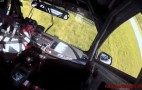 Front Tire Failure At Speed? Evo X Eats A Guardrail: Video
