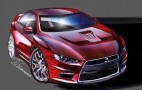 Mitsubishi shares production Evo X sketches