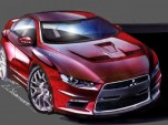 Mitsubishi shares production Evo X sketches