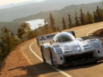 Monster Tajima in the Sport E-RUNNER electric Pikes Peak car.