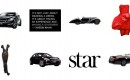 Mood board items from the Mercedes-Benz Star Style Challenge