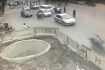 Multiple scooter crash in China