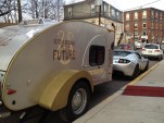 Musician Thomas Dolby's 'Time Machine' with Tesla Roadster electric car, March 2012