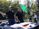 NASCAR champs and Volt drivers Jimmie Johnson and Jeff Gordon