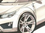 New GM small car sketched, possibly Saab 9-1