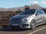 New Mercedes-Benz A Class spotted while on official photoshoot