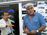 Nissan design chief Shiro Nakamura and Jay Leno