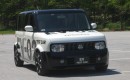 Nissan EV-02 prototype at speed