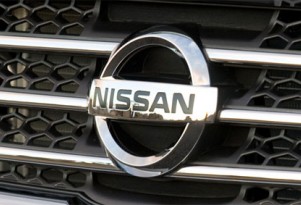 Nissan grille and logo
