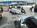 Nissan GT-R crash in Malaysia - image: Mohammed Firdaus Kamal