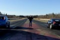 Nissan Leaf versus Nissan 370Z drag race