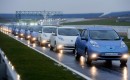 Nissan Leafs break the world record for largest electric car convoy