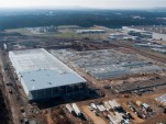 Nissan lithium-ion battery pack plant under construction, Smyrna, Tennessee, Jan 2011