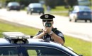Officer with speed gun